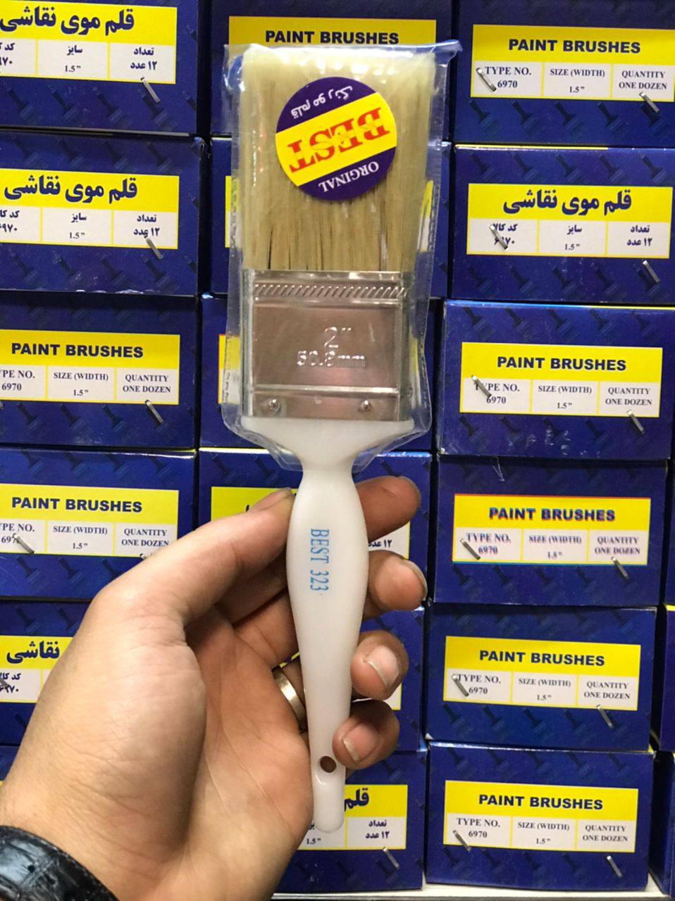 قلم مو بست رنگ سایز های مختلف 