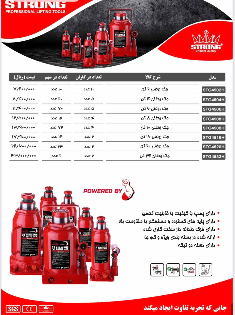 نماینده رسمی فروش محصولات #استرانگ 