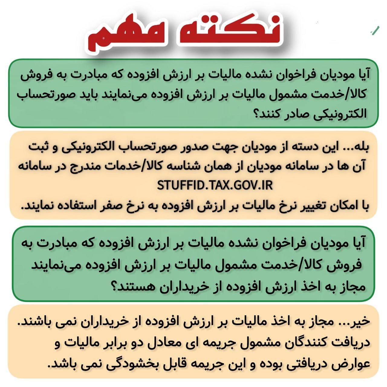 استفاده از نرخ صفر در سامانه مودیان برای مودیانی 