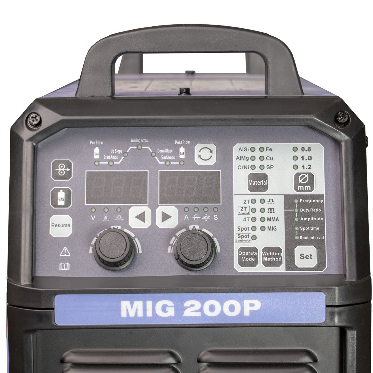 توضیحات دستگاه جوش co2 تکفاز 200 آمپر هوولد مدل MIG200P