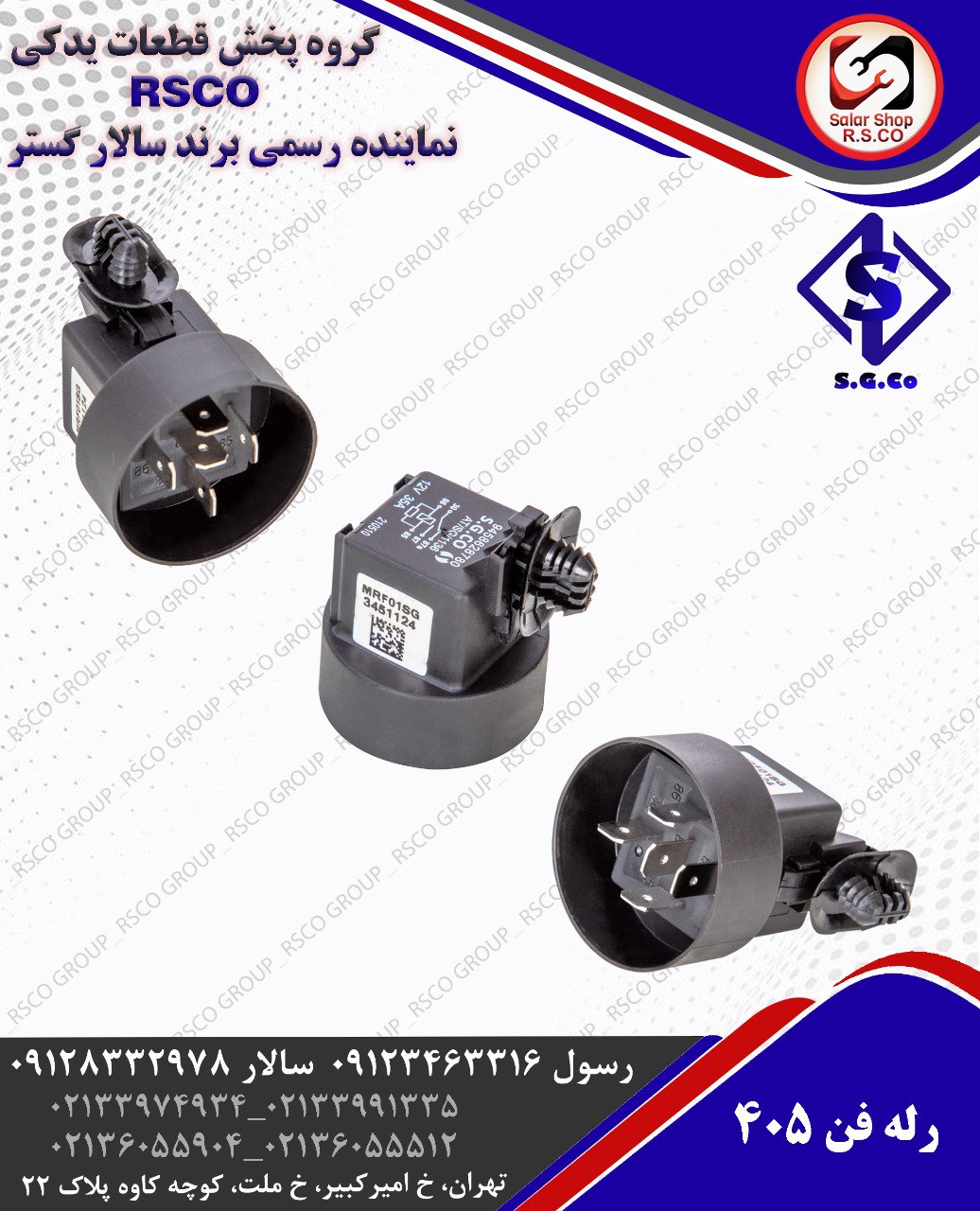 رله فن 405 کلاهکدار سالار گستر