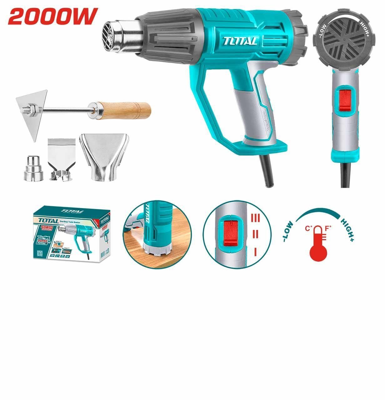 سشوار صنعتی 2000 وات TOTAL