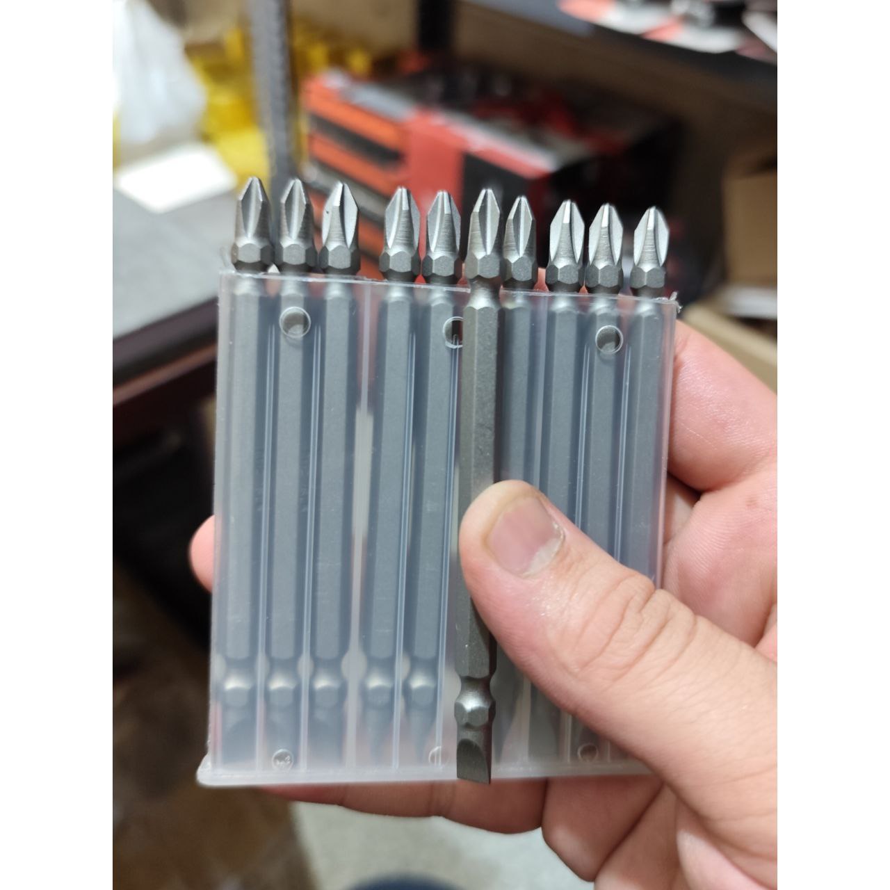 نوک پیچگوشتی یکسر دوسو یکسر چهارسو ۱۱ سانت