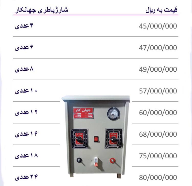 شارژباطری جهان کار