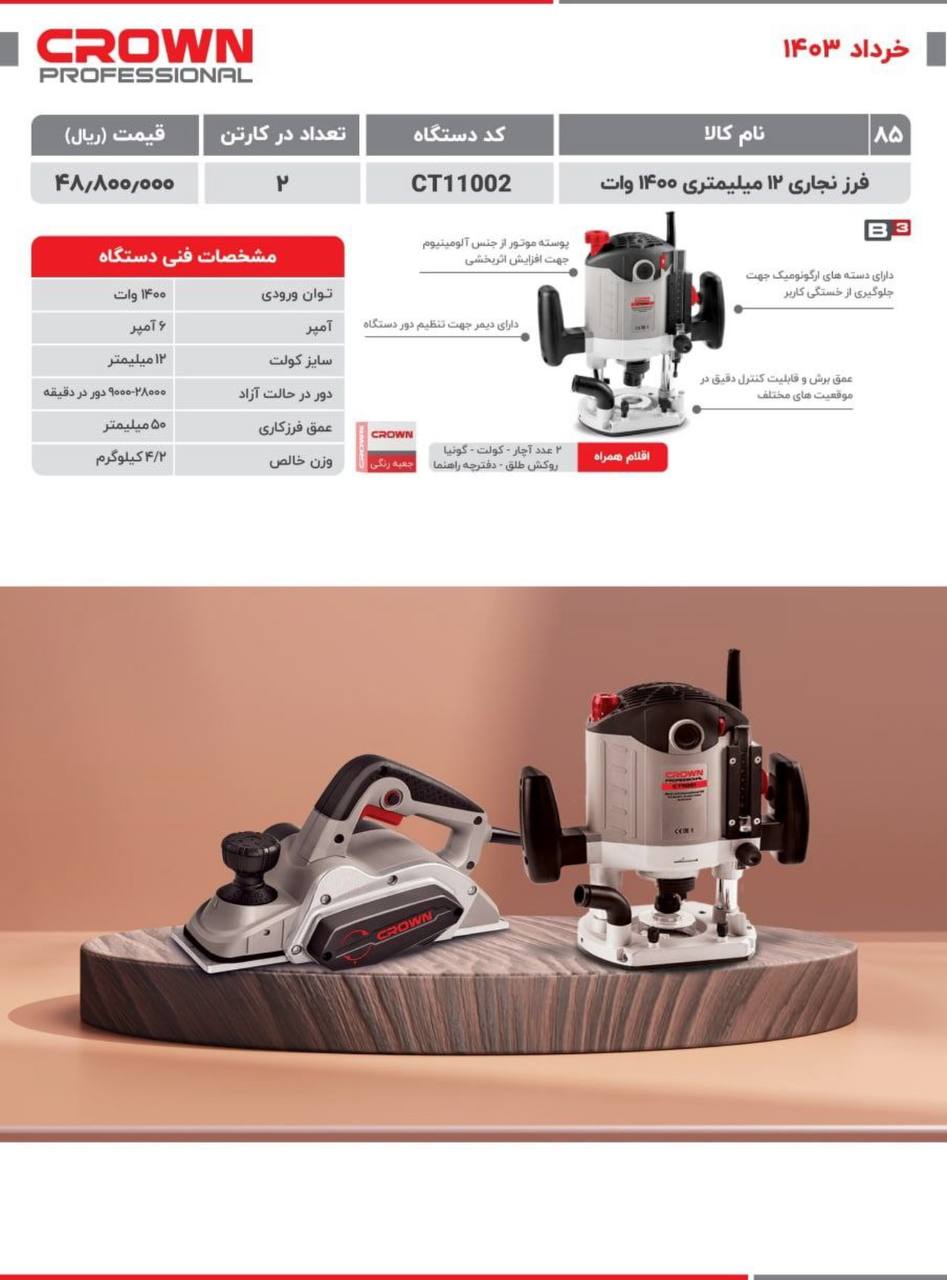 اورفرز کرون ۱۴۰۰وات 