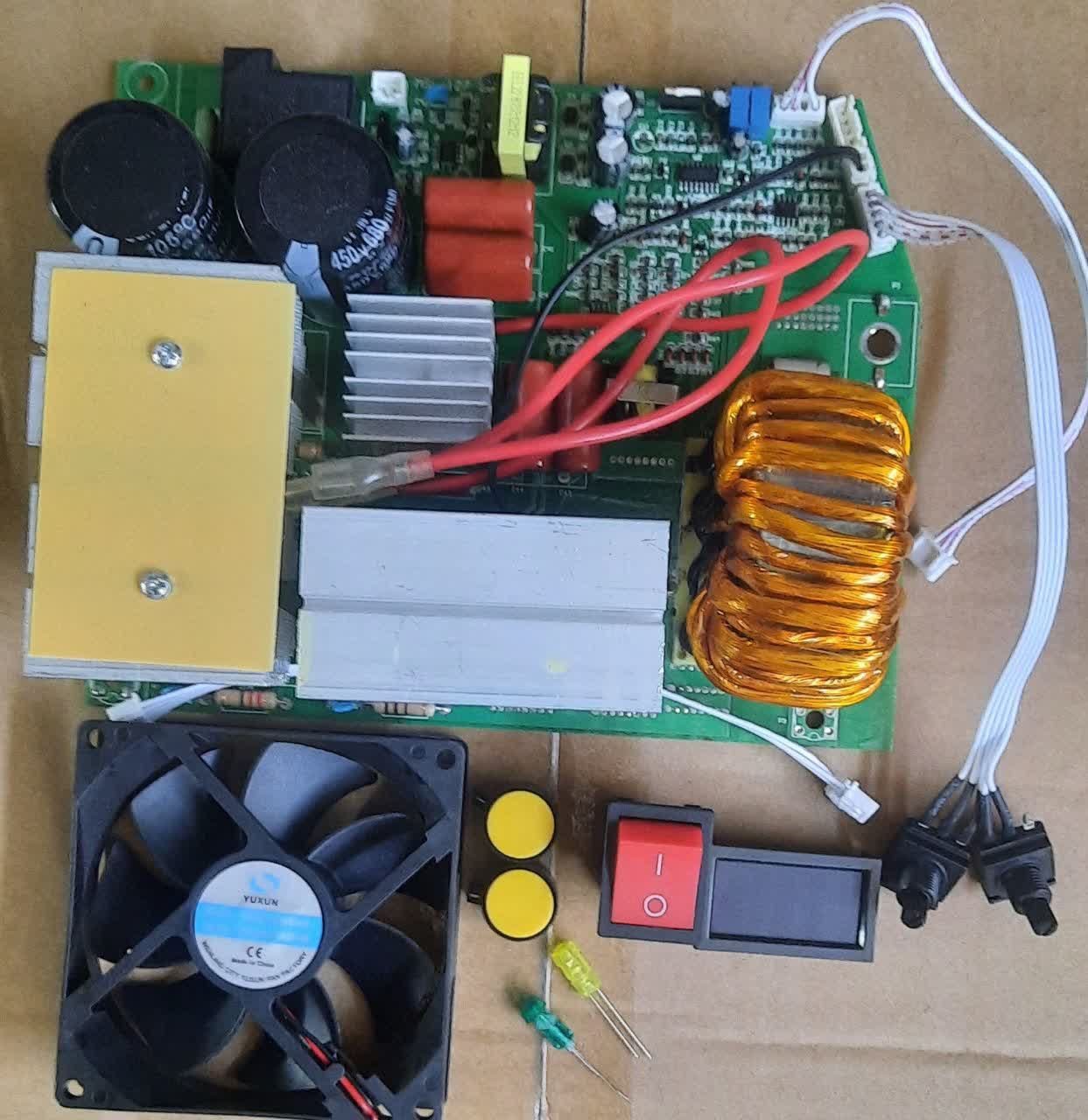 ست کامل برد دستگاه جوش ۲۰۰ آمپر با تمام متعلقات 