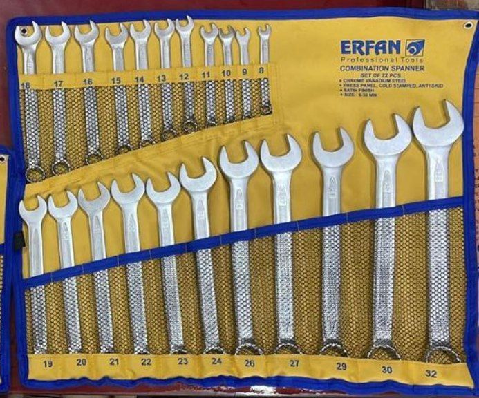  آچار یکسررینگ ٢٢ عددی کیفی اعلاء ERFAN