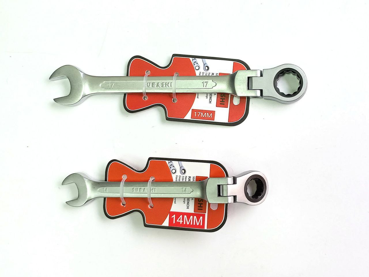 آچار یکسر جغجغه تاشو سایز ۱۰ و ۱۲، ۱۳،  ۱۴، ۱۷