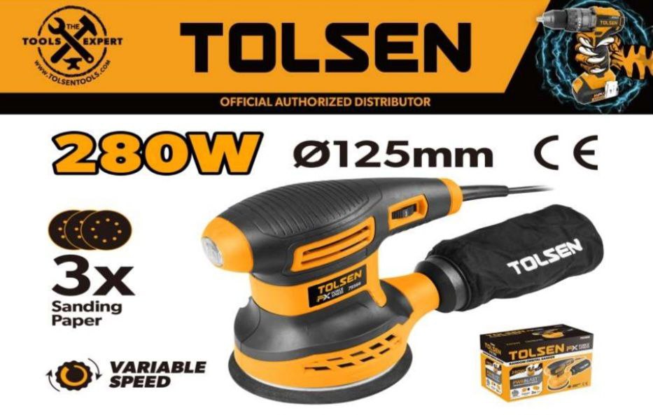 سنباده لرزان برقی اوربیتال 280 وات 125 میلیمتر 