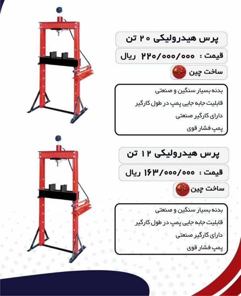لیست قیمت پرس دروازه ای
