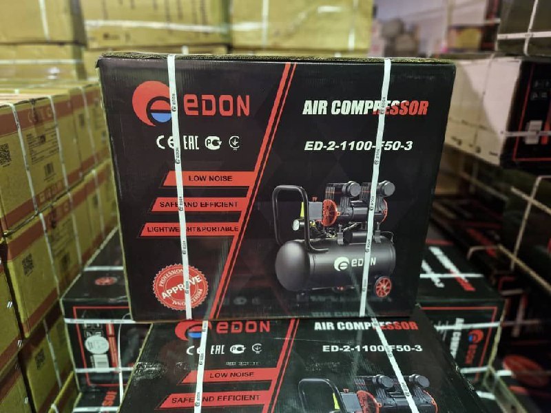  کمپرسور باد 50 لیتری سایلنت مشکی ادون