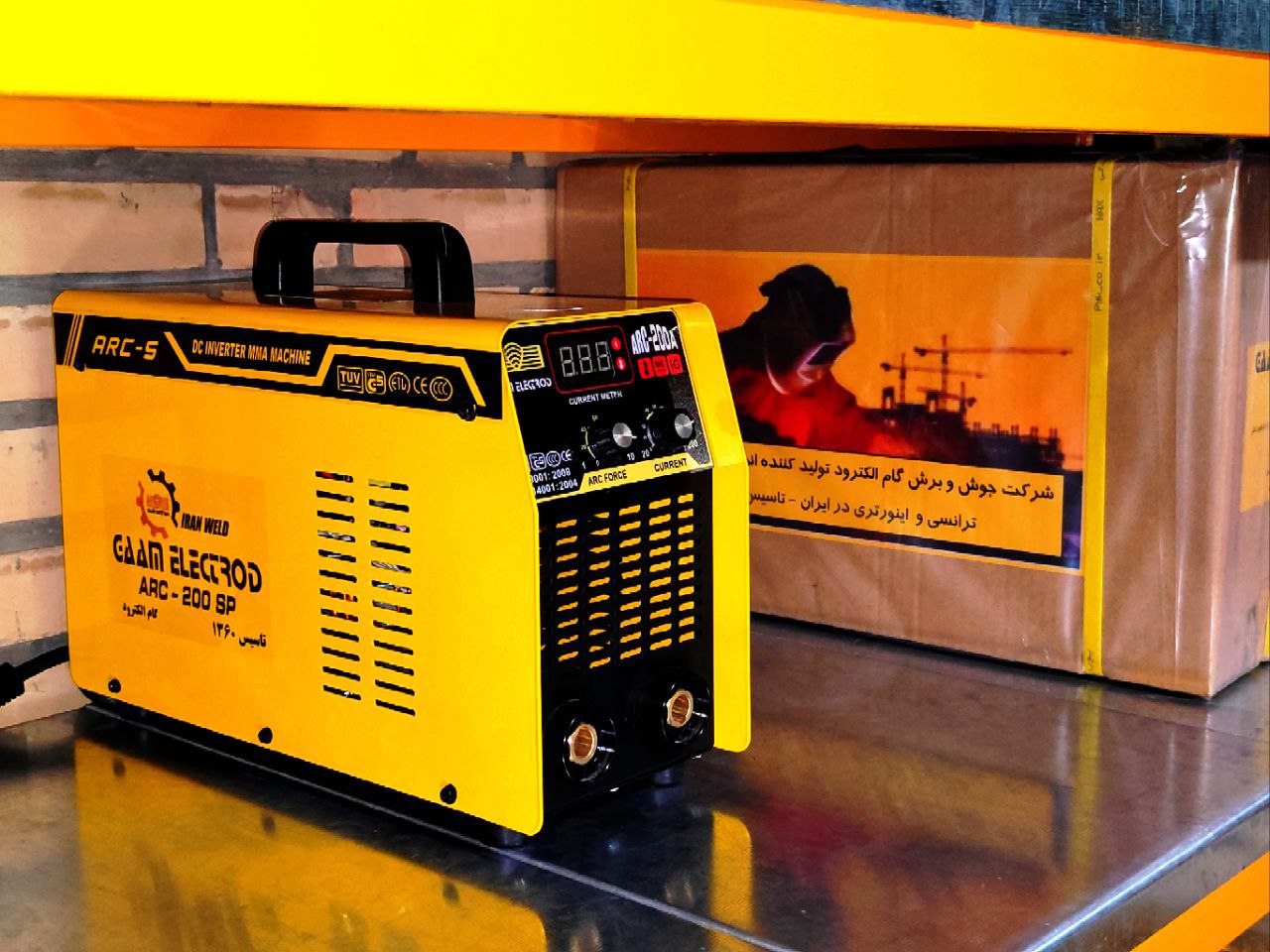 دستگاه جوش اینورتر 200 آمپر گام الکترود سری SP 