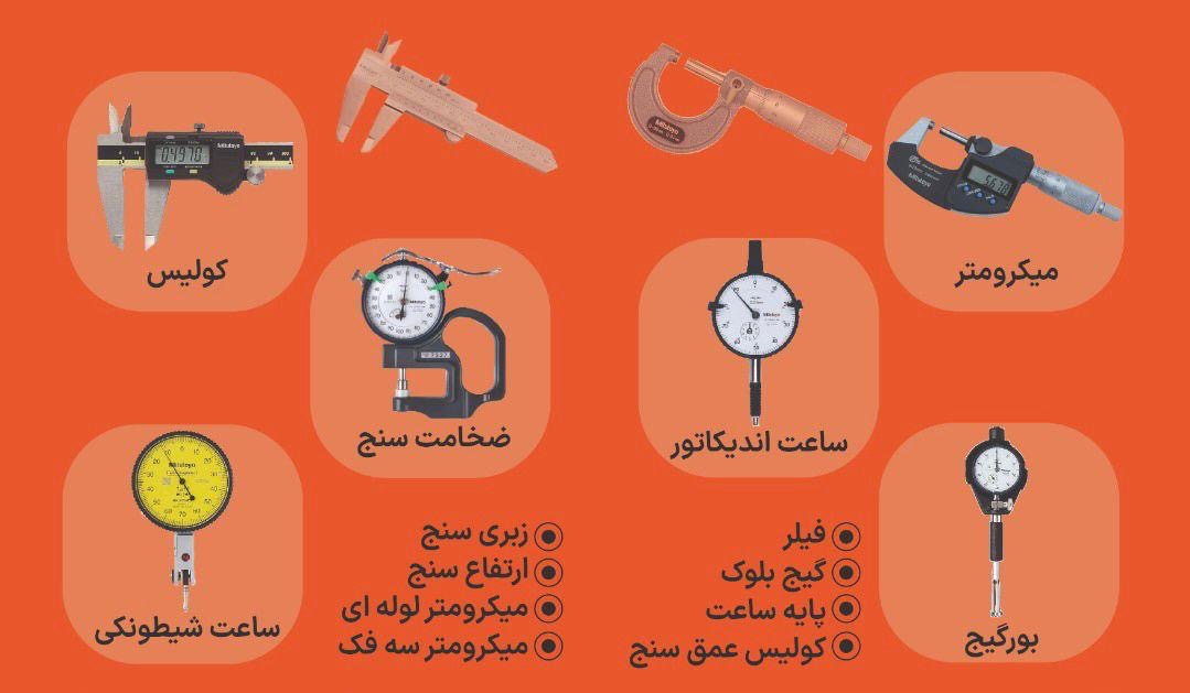 کولیس میکرومتر بورگیج ساعت اندیکاتور 