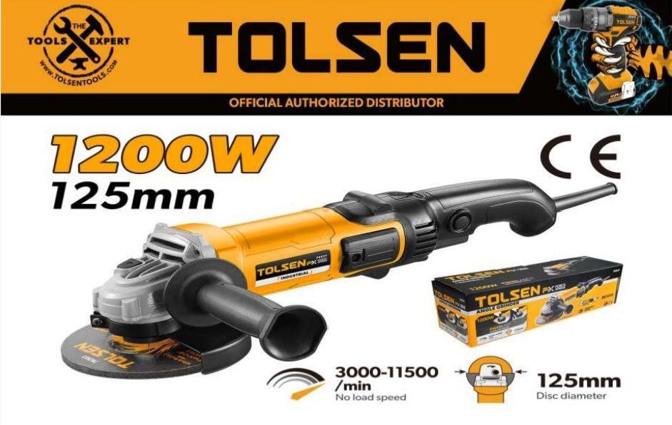 مینی فرز 125 میلیمتر 1200 وات دسته بلند تولسن