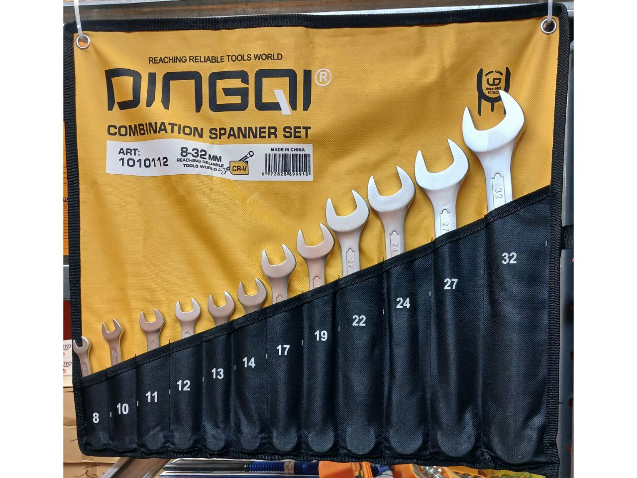 ست آچار یکسررینگی ۱۲عددی کیفی دینگی