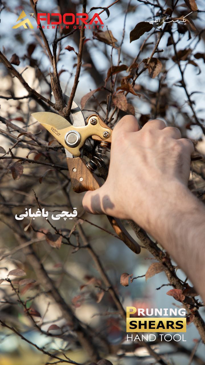  قیچی باغبانی دسته چوبی فیدورا