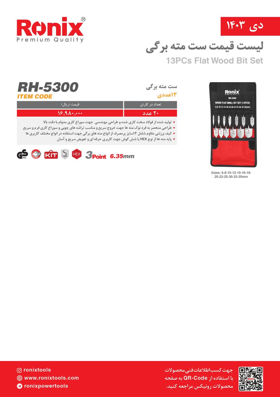 لیست قیمت دی 1403