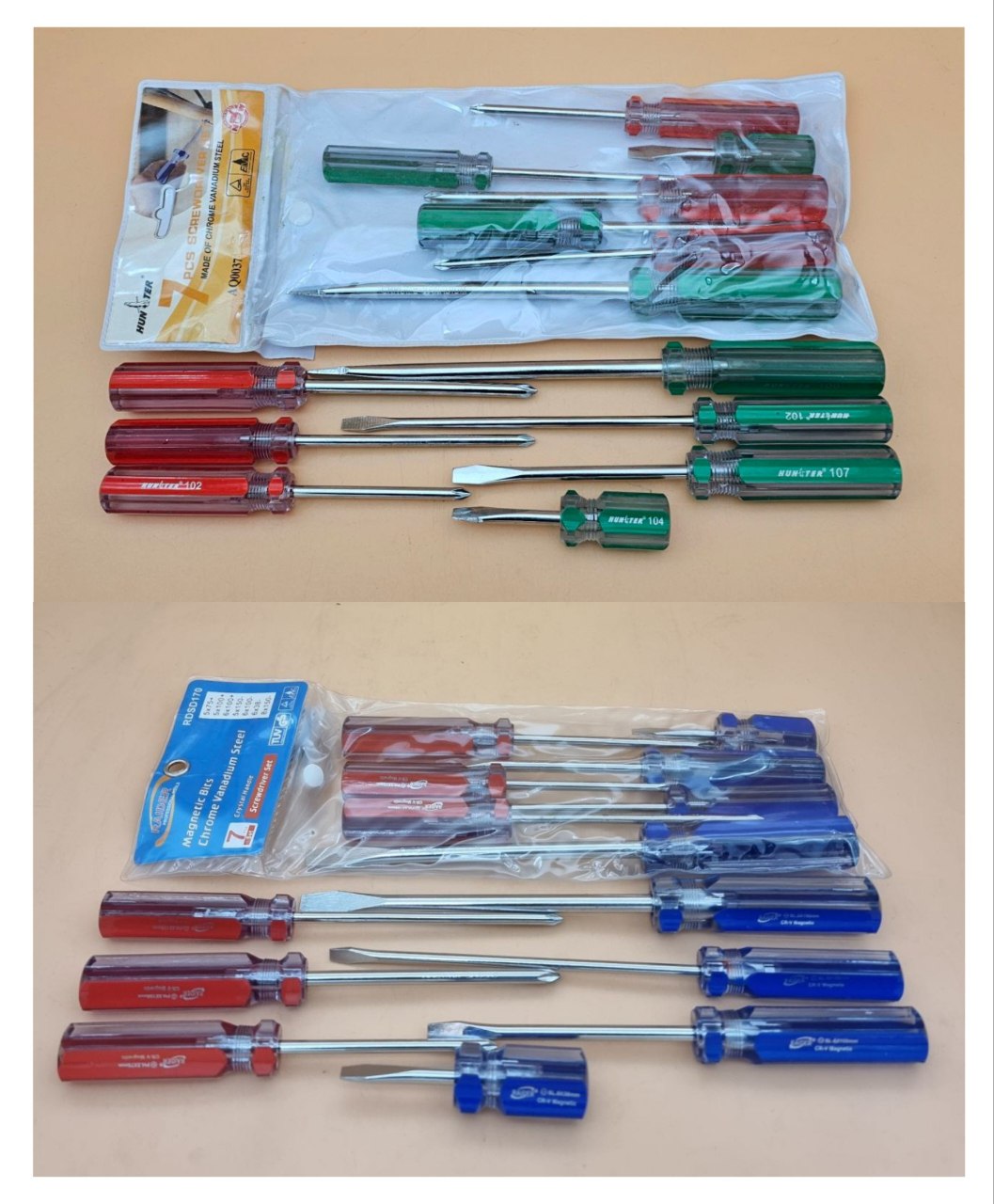 پیچ گوشتی کیفی ۷ عددی