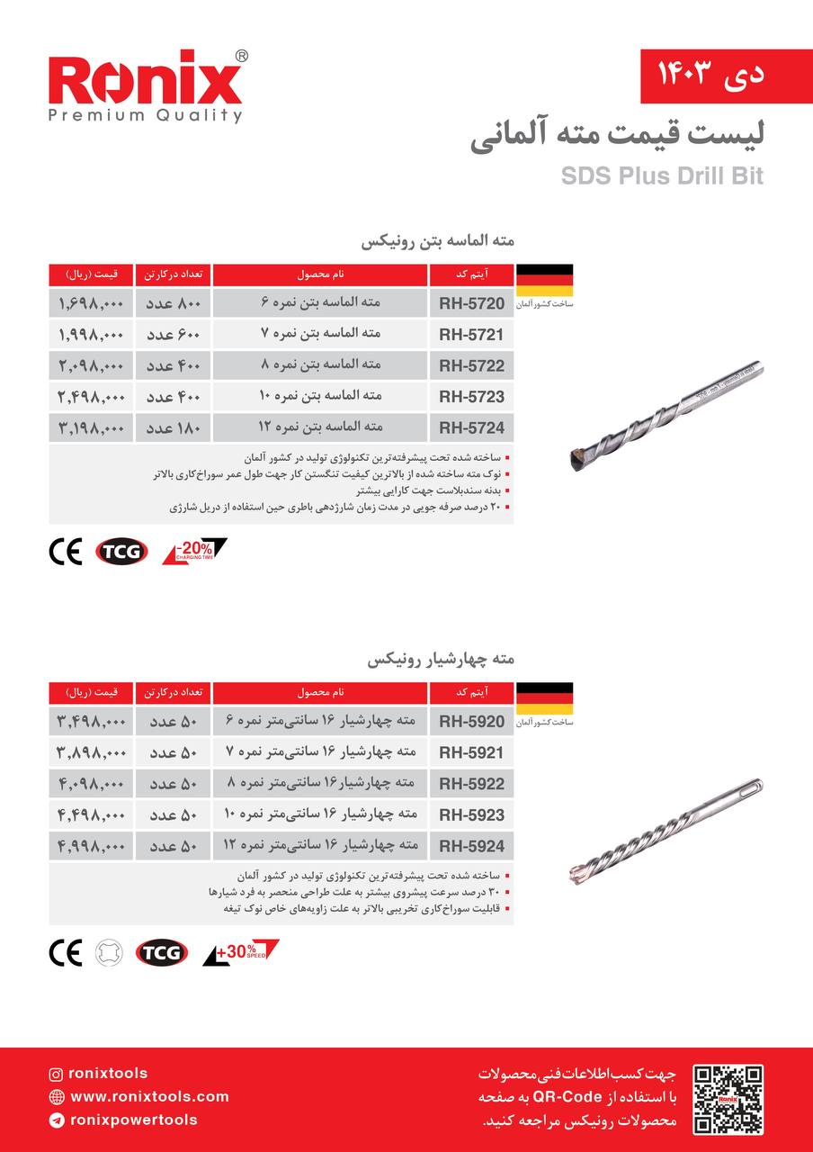 لیست قیمت دی ماه 1403