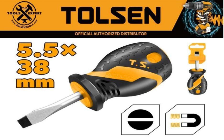 پیچگوشتی مچی دوسو دسته پلاستیکی دورنگ