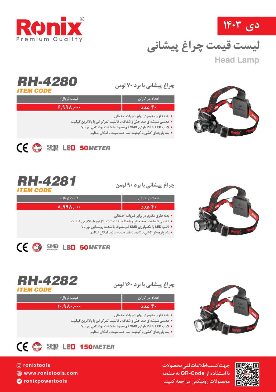 لیست قیمت دی 1403