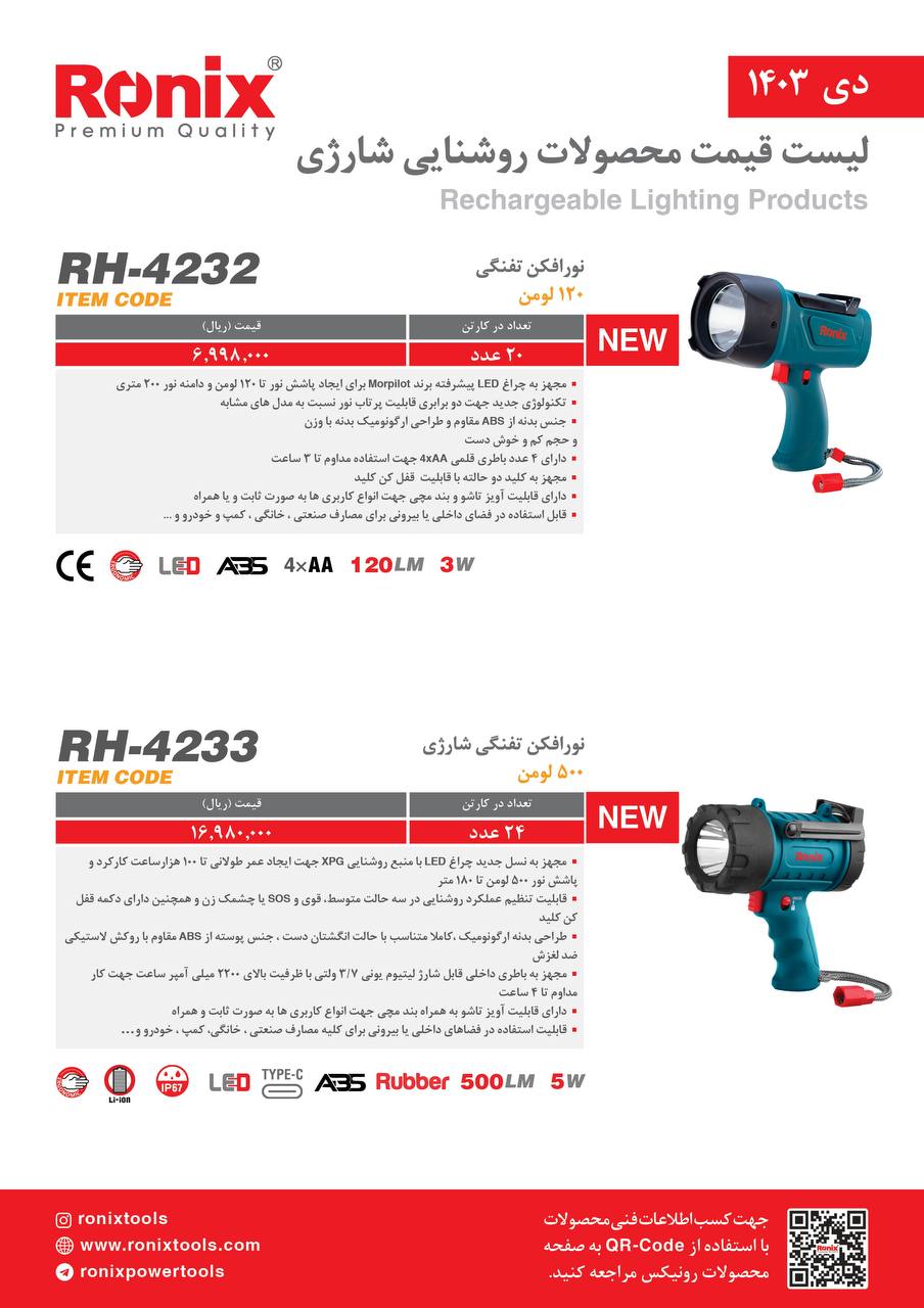 لیست قیمت دی 1403