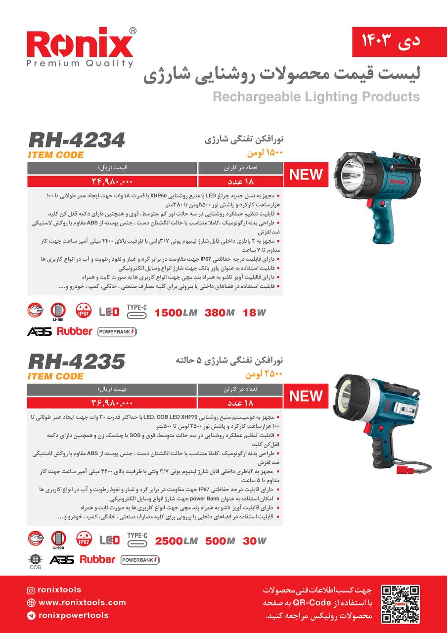 لیست قیمت دی 1403