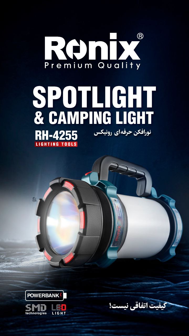 نورافکن حرفه ای RH-4255 رونیکس 