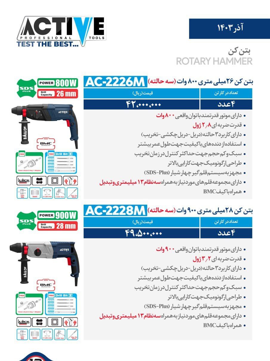 بتن کن های اکتیو در مدل های مختلف موجود شد و آماده توزیع میباشد