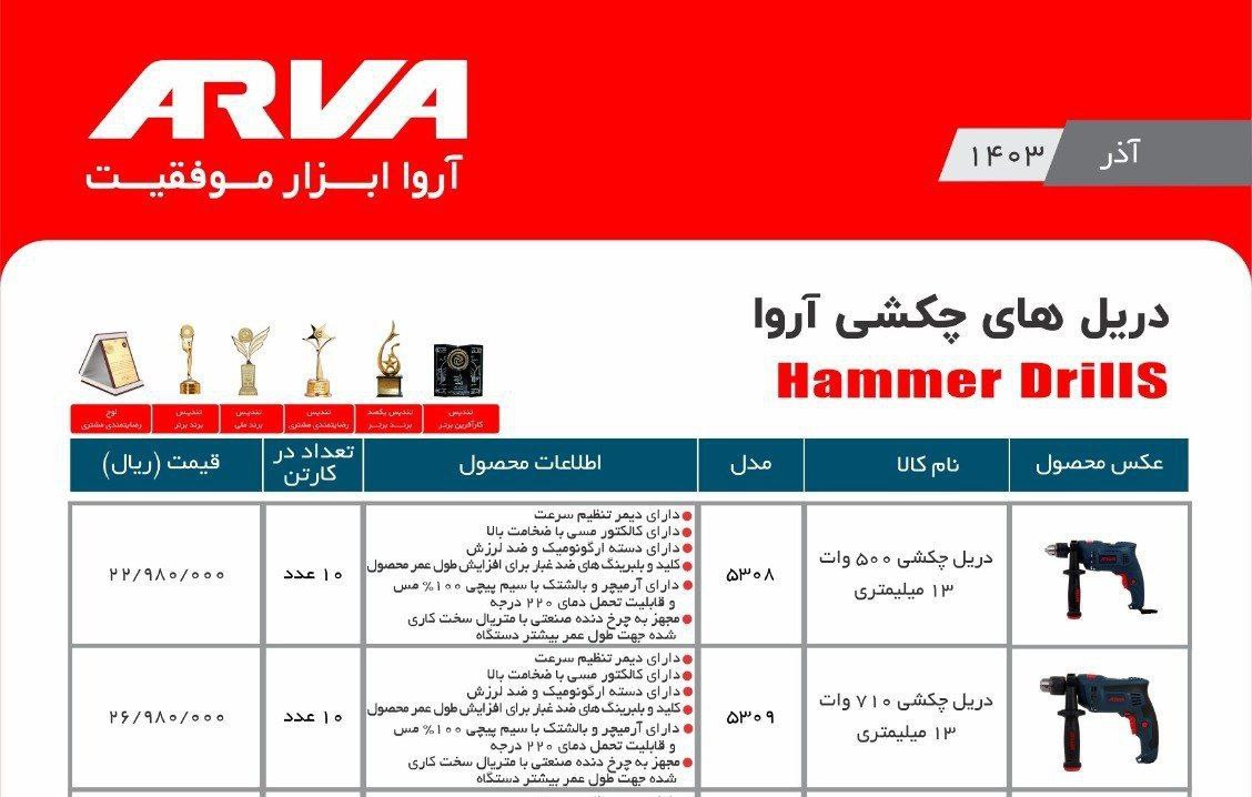 دریل ۱۳  اروا  دومدل 