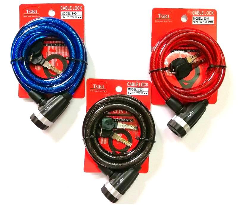 ®️قفل سیم بکسلی دوچرخه 