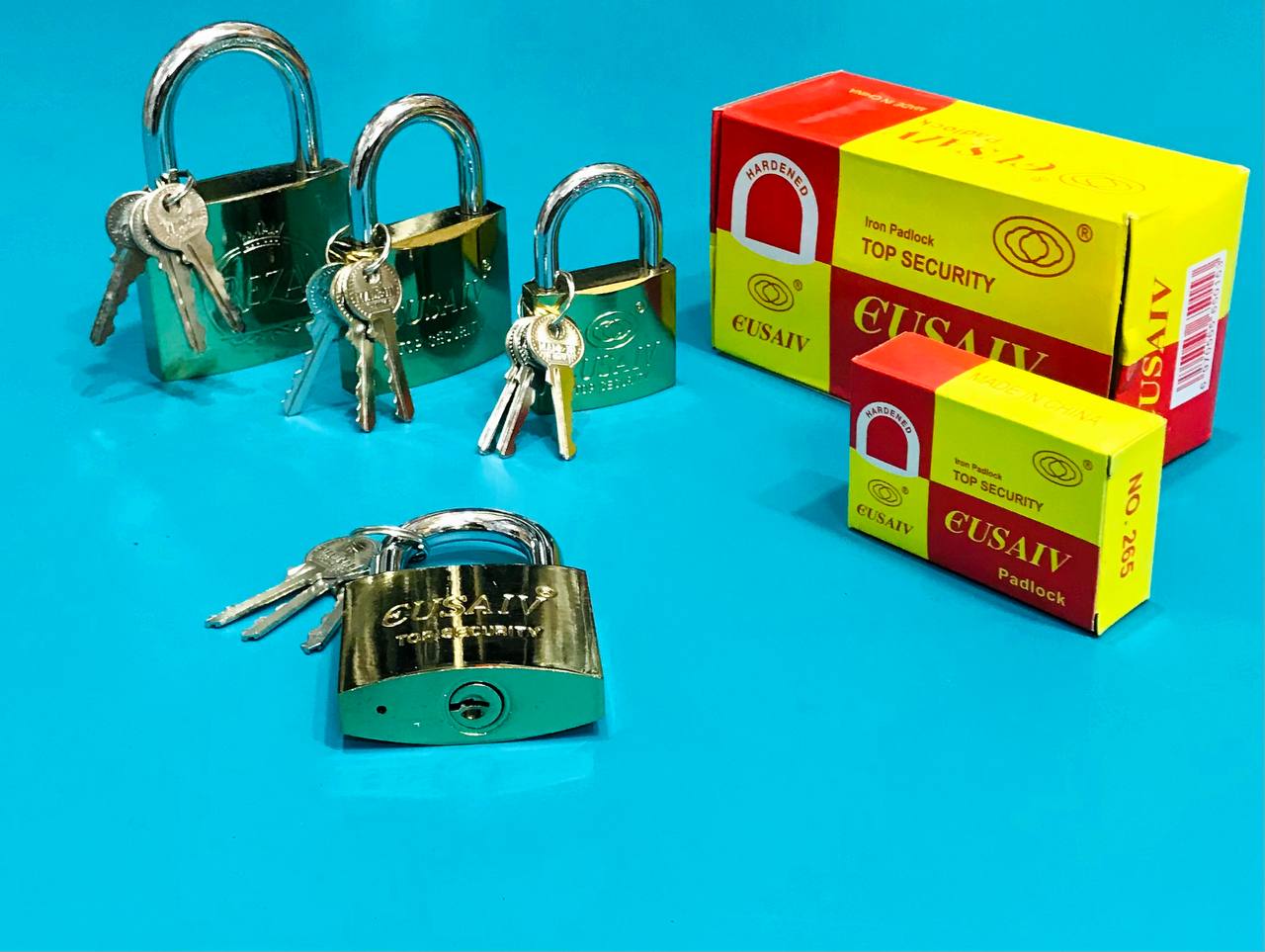  قفل اویز طرح برنجی 