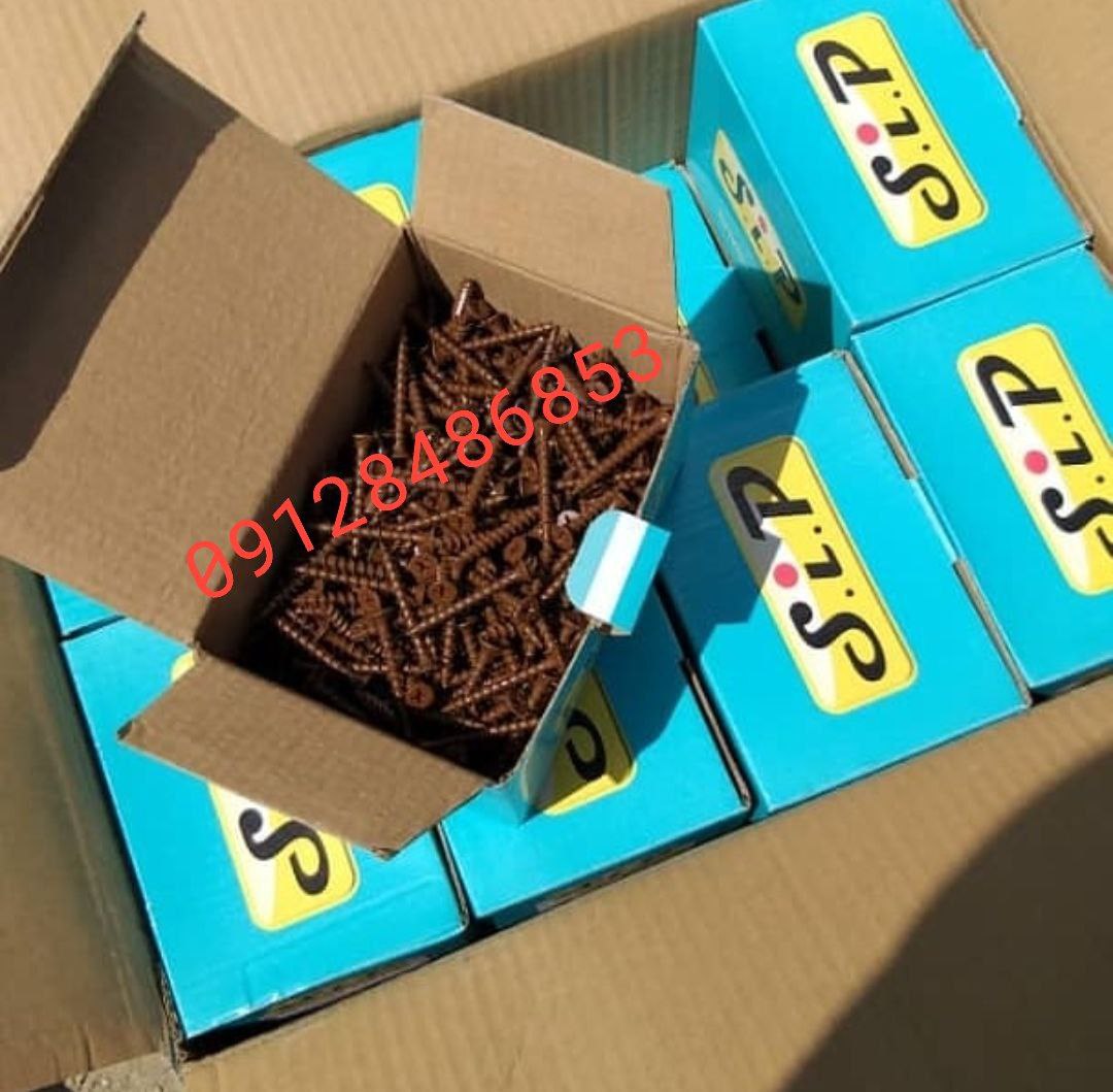 پیچ ترمو قهوه ای و کرم