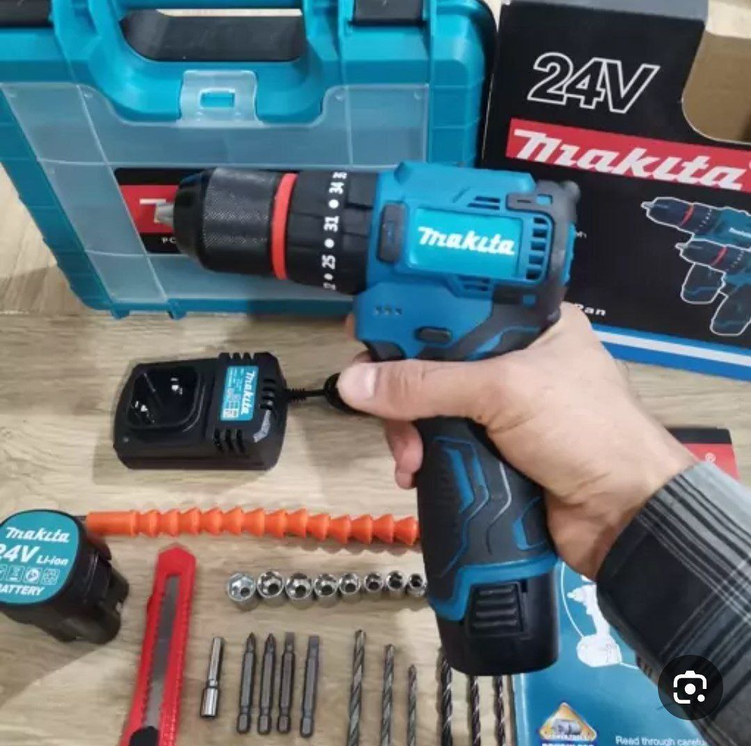 شارژی ۲۶ ولت براشلس با لوازم 