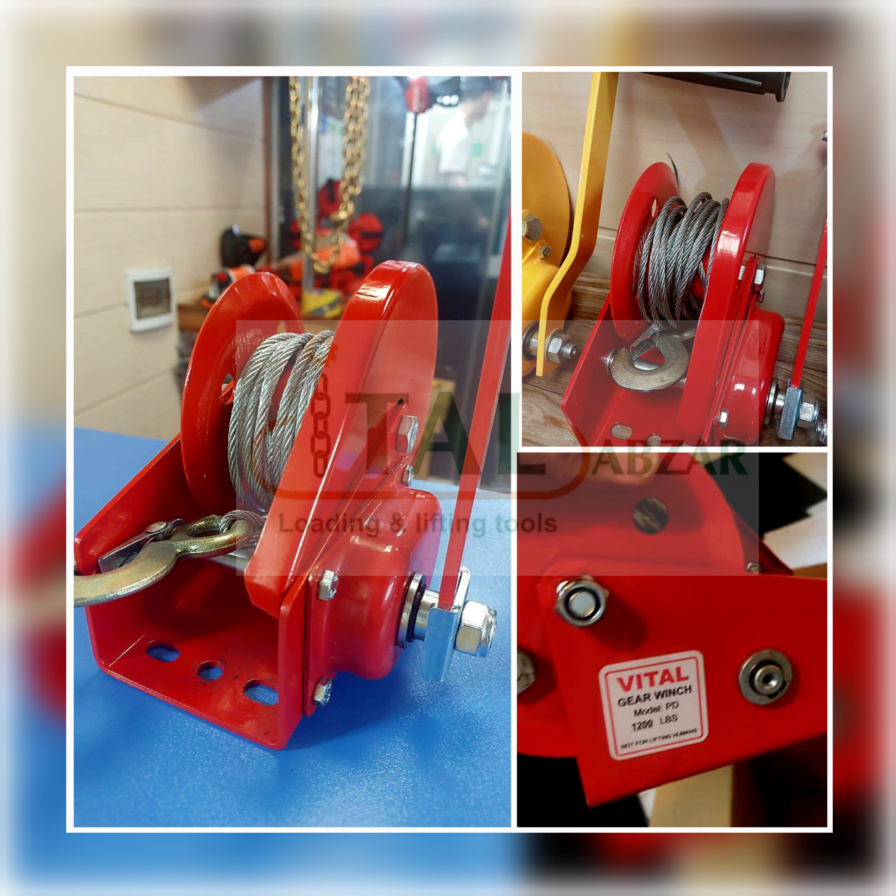 وینچ دستی کلاچ دار و ساده