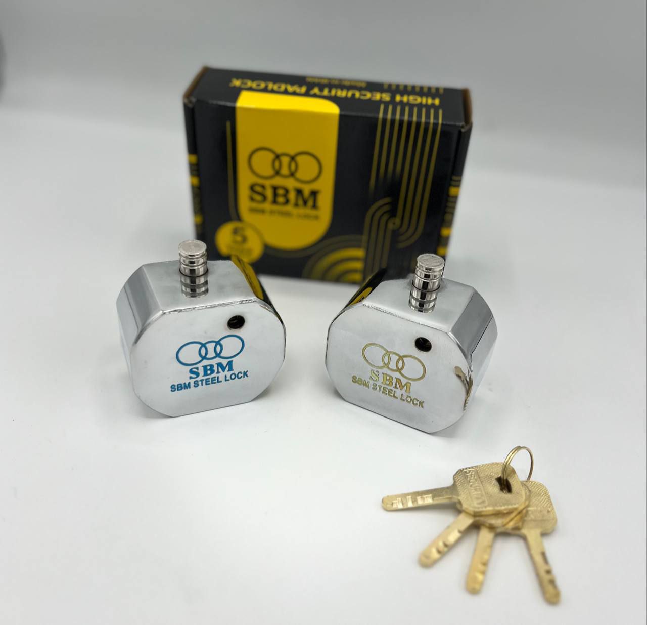  قفل گرد پشت بسته 80  S.B.M بهترین کیفیت/باتضمین ضد اسید ضد برش دارای 3 سال ضمانت معتبر کارتن 16 عدد