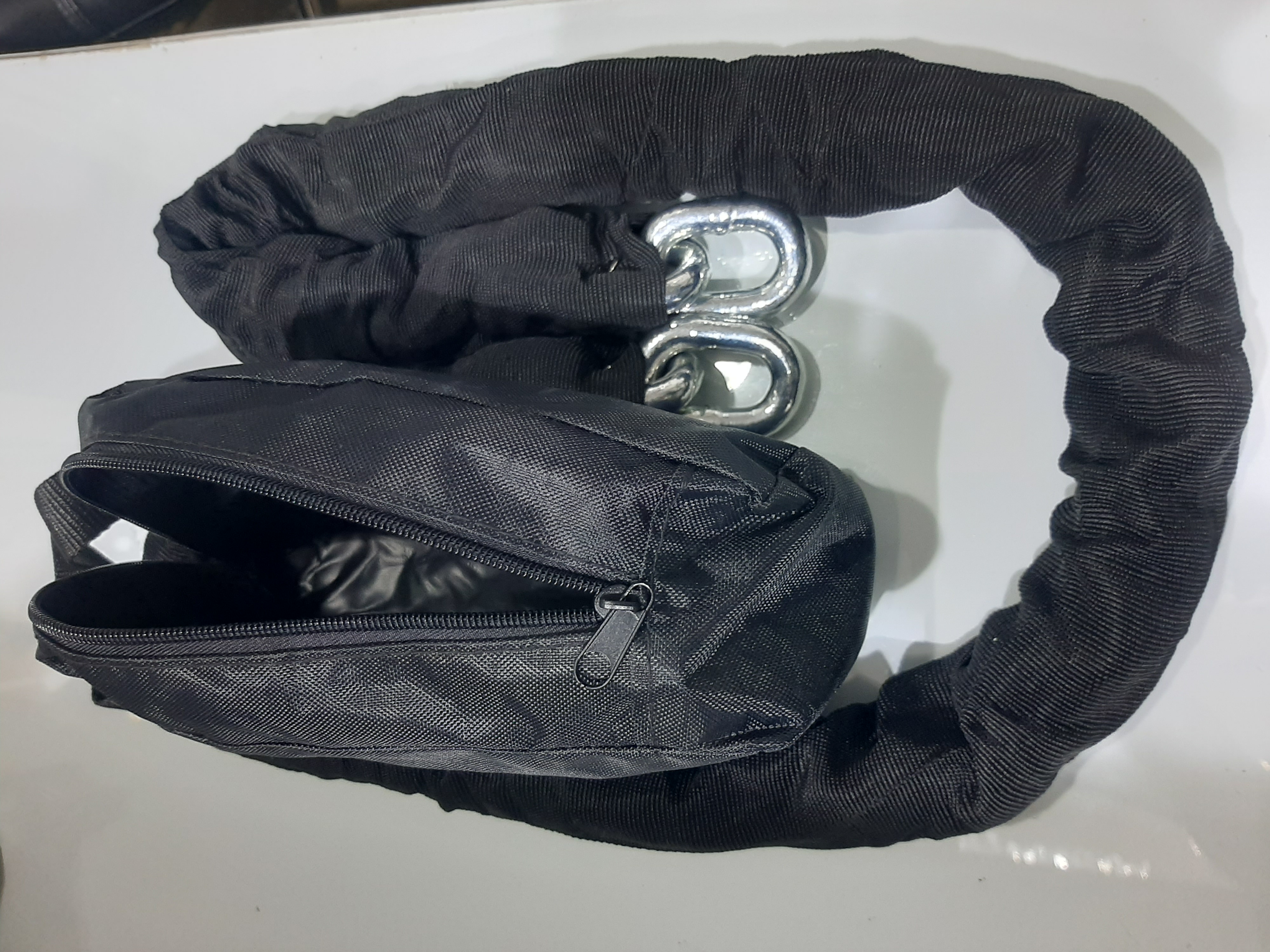 #قفل # زنجیر#فولادی# موتور #زنجیر #ضد برش# ضد قیچی# ضد اهرم #ضخامت ۱۲# طول ۱.۵ متر # همراه با یک کیف