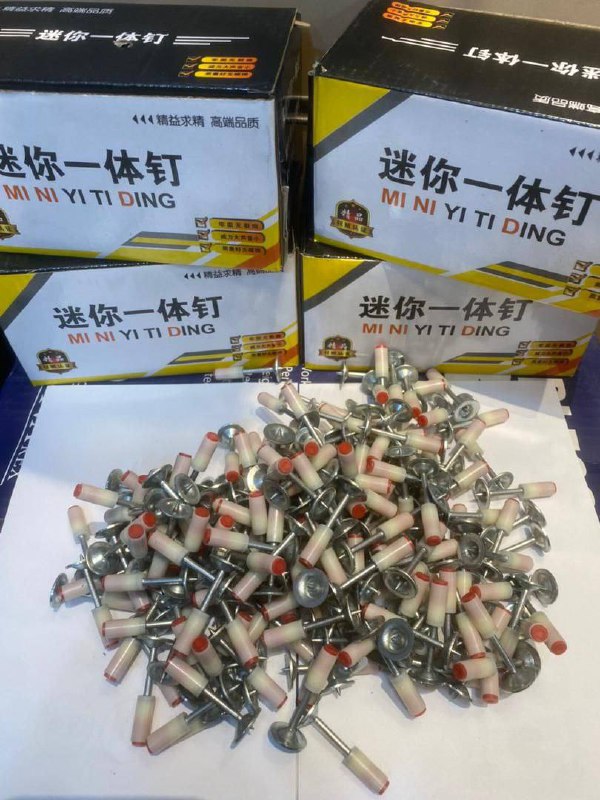 ⭐ میخ میخکوب دستی ۴ سانتی واشر گرد جنس خوب