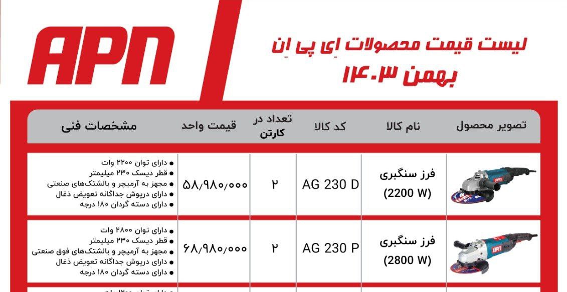 لیست جدید apn