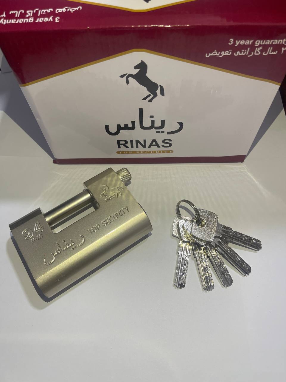 قفل کتابی ۹۴ فولادی ریناس