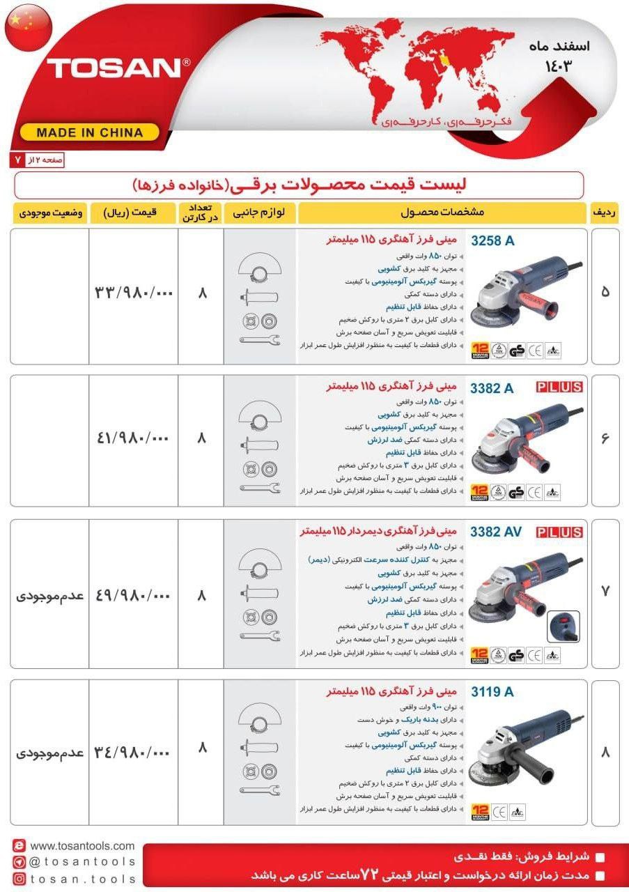 مینی فرز ۳۲۵۸ توسن 