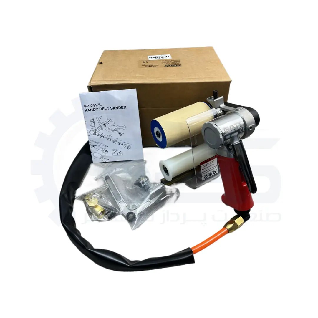  سنباده بادی نواری GP-0417L – قدرت و دقت برای پرداخت بی‌نقص! 