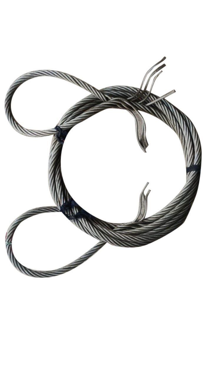 اسلینگ سیم بکسل Wire rope sling در واقع سیم بکسلی است که به متراژ مورد نیاز برش خورده و در دو طرف دا