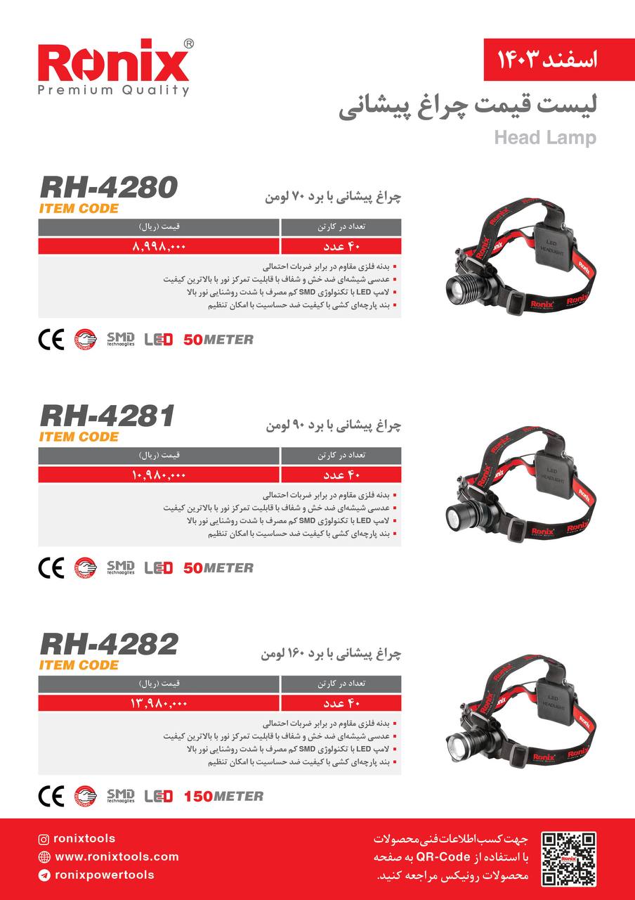 لیست قیمت اسفند 1403