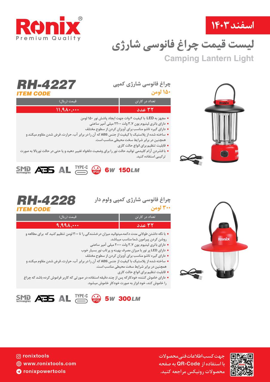 لیست قیمت اسفند 1403