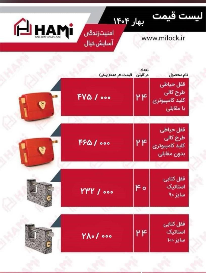 لیست حامی با درصد تخفیف