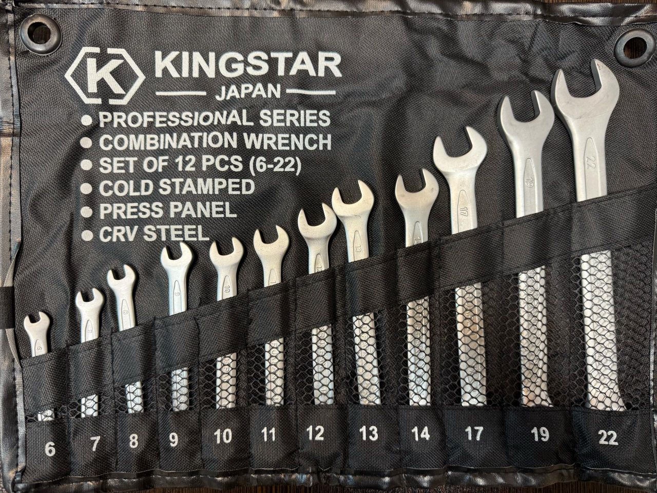  آچار یکسررینگ ١٢ عددی کیفی درجه یک KINGSTAR