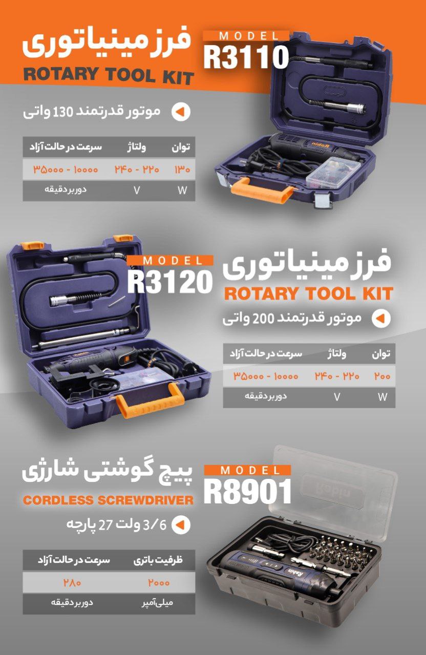 فرز مینیاتوری( فرز انگشتی) رابین