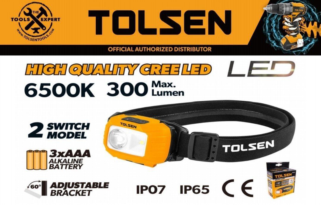 چراغ پیشانی 300 لومن تولسن 