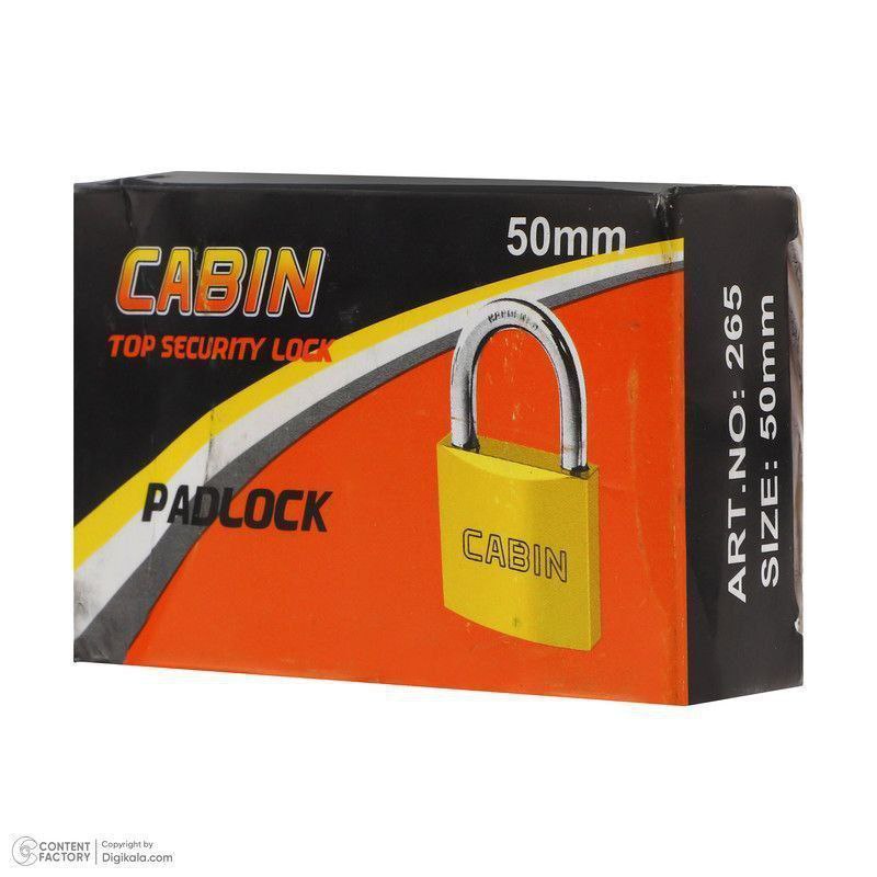 🟡 قفل آویز طلایی کلید ساده کابین